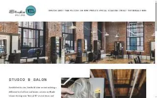 Studio B Salon of Warwick website