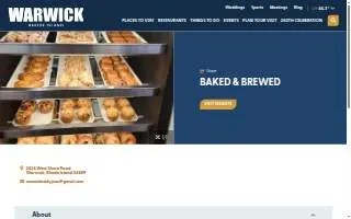 Baked & Brewed website