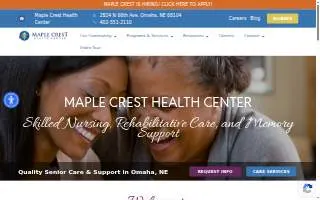 Maple Crest Health Center website