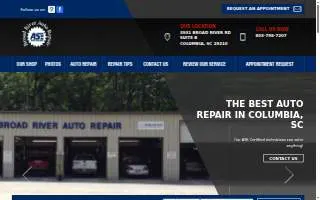 Broad River Auto Repair website