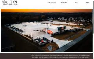 Cohn Construction website