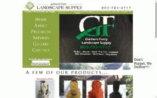 Garners Ferry Landscape Supply website
