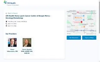 CHI Health Henry Lynch Cancer Center at Bergan Mercy - Oncology/Hematology website