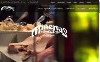 Minervas Restaurant website