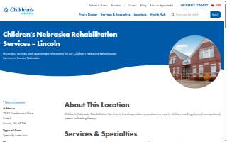 Children’s Nebraska Rehabilitation Services – Lincoln