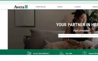 Avera Medical Group Health Care Clinic - Downtown website