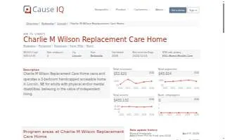 Charlie Wilson Care Home website