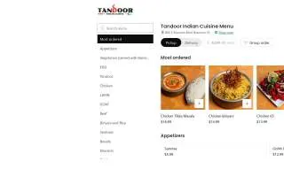 Tandoor Bocado website