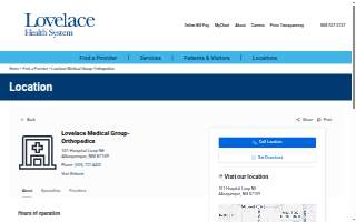 Lovelace Medical Group- Orthopedics