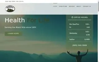 Black Hills Chiropractic website
