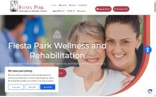 Fiesta Park Wellness and Rehabilitation website