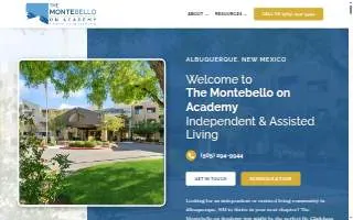 The Montebello on Academy Independent & Assisted Living website
