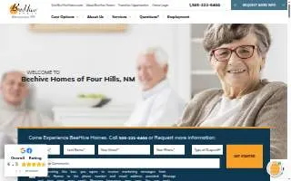 BeeHive Homes of Four Hills website