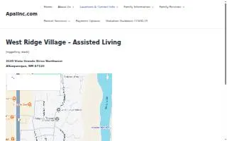 West Ridge Village website
