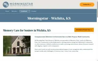 MorningStar Memory Care Wichita website