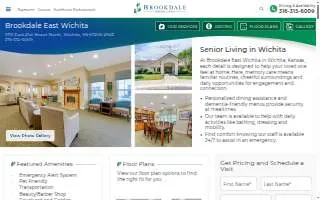 Brookdale East Wichita website