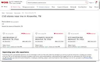 CVS of Knoxville website
