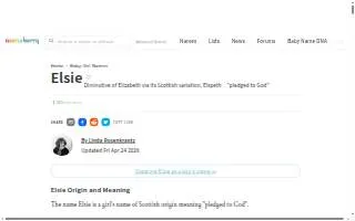 Elsie's Daughter website