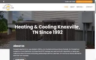 Cantrell's Heat & Air website