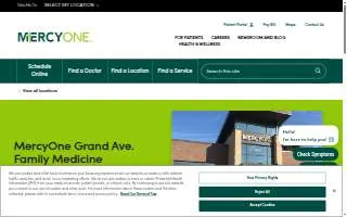 MercyOne Grand Avenue Family Medicine website