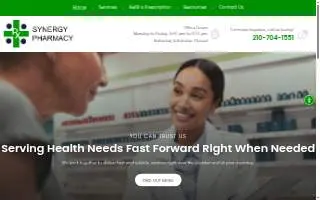 Synergy Pharmacy of San Antonio website