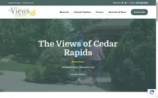 The Views of Cedar Rapids | MeadowView Memory Care website