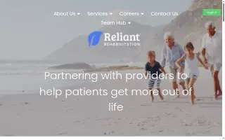 Reliant Rehab website