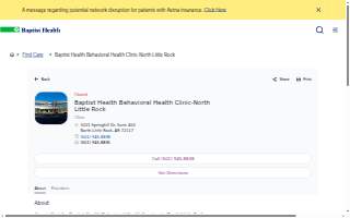 Baptist Health Behavioral Health Clinic-North Little Rock