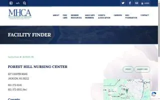 Forest Hill Nursing Center website