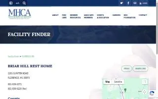 Briar Hill Rest Home Inc website