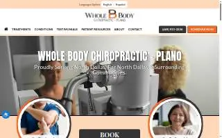 Whole Body Chiropractic - Plano website
