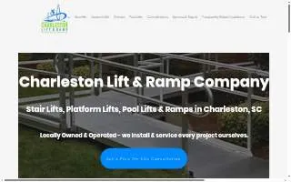 Charleston Lift & Ramp Company website