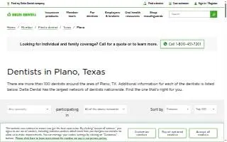 Dentists of Plano website