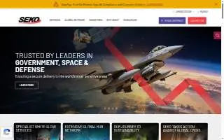 SEKO Logistics Raleigh/Durham website