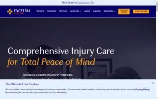 Excelsia Injury Care Provo website