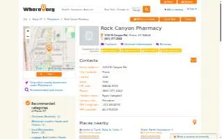 Rock Canyon Pharmacy website