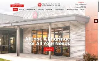 Wasatch Pharmacy Care of Ogden website