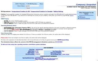 Romney Buck Trucking Co website