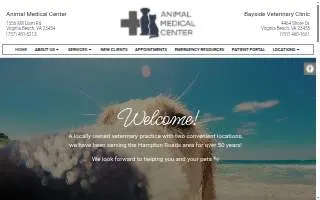 Animal Medical Center of Virginia Beach website