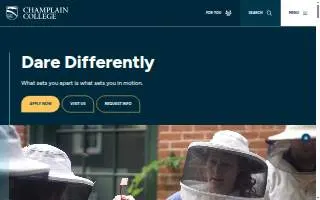 Champlain College Fitness Center website