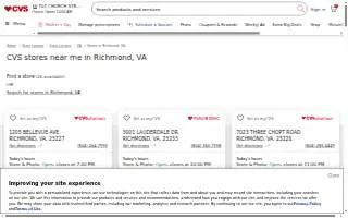 CVS of Richmond website