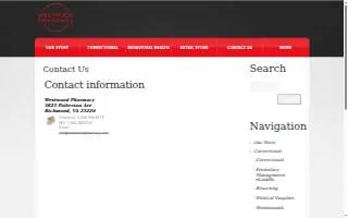 Westwood Pharmacy website