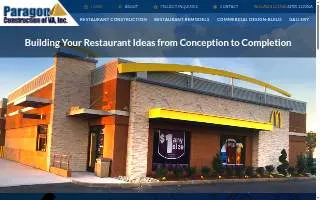 Paragon Construction of VA, Inc. website