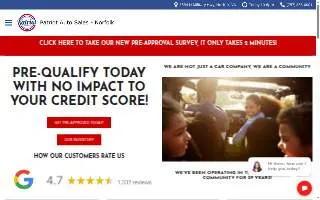 Patriot Auto Sales of Norfolk website