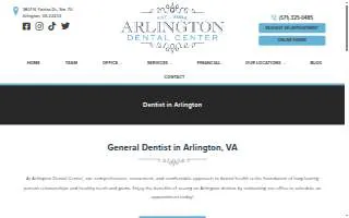 Arlington Dental Center website