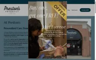 Preston's Pharmacy website
