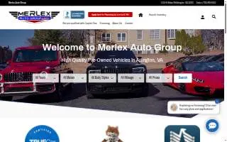 Merlex Auto Group website