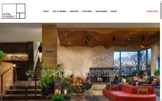 Hotel Vermont website