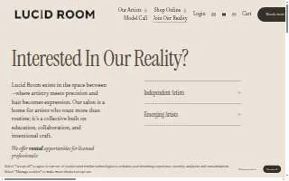 Lucid Room website