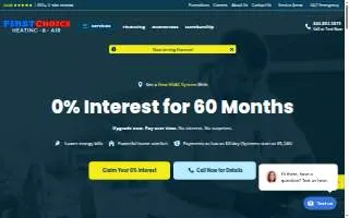 First Choice Heating & Air of Aynor website
